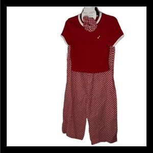 NWT Better Together Design In New York 3Pc Pjs Set Red Hearts Size Medium